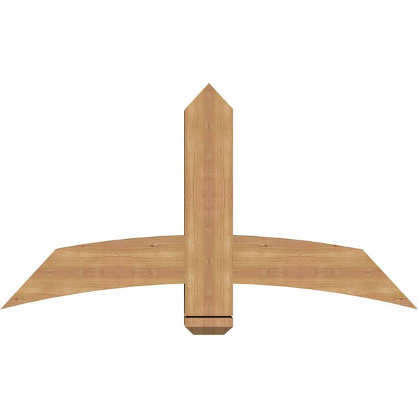 Ekena Millwork Bellingham Timber Gable Bracket, Western Red Cedar, 48"W x 26"H x 5 1/2"D x 5 1/2"F, 13/12 Pitch GBW048X26X0606BEL00SWR - main